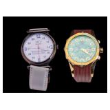 2 XO and Watchstar Wristwatches with Leather Strap