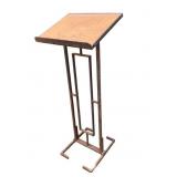 Arts & Crafts Period Painted Iron & Wood Lectern