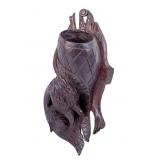 German Black Forest Carved Wall Pocket