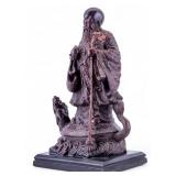 Austin Statuette Figure Shou Xing w/ Dragon