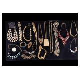 Gold-Tone Rhinestone Costume Jewelry