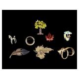 Vintage Pastelli, BSK, LG, Best, more Brooches