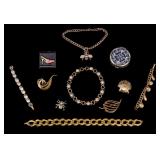 Monet, Napier, & More Gold Tone Jewelry (11 Pcs.)