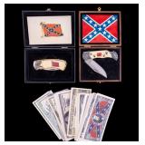 Confederate Themed Knives and Play Money