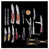 Pocket Knives, Key Chains, and Pen Set