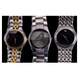 Movado Wristwatches with Stainless Steel Bands