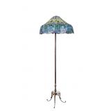 Tiffany-Style Glass Dragonfly Floor Lamp