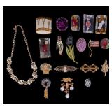Lucite and Vintage Jewelry