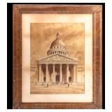 Foose Signed Painting "Pantheon at Paris"