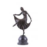 Joe Descomps (1869-1950) Bronze Dancer Statuette