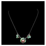 Sterling Art Deco Harlequin Necklace
