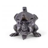 Antique Inkwell Figural Satyr / Imp / Devil