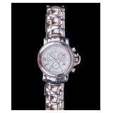Klaus-Kobec Chronograph Watch with Mother of Pearl