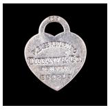 Tiffany & Co. Heart Shaped Sterling Pendant/Charm