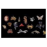 Vintage Trifari Butterfly Brooch & More Brooches