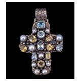Dan Dodson Navajo Semiprecious Cross
