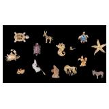 Figural Animal Brooches & Pins, Nautical, Rabbit