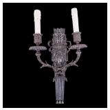 Caldwell Silver-Plated Bronze 2-Port Sconce