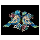 Early Coro Lovebird Duet Broch