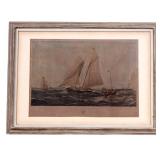 Antique Racing Yacht "The America" Print
