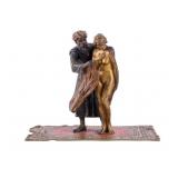 Austria Cold Painted Bronze Nude Slave Trader