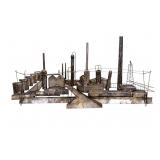 Mid Century Modern Industrial Copper Sculpture