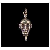 D.C Knoll Swimming Figural 10K White Gold Charm