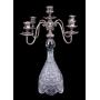 Crystal & Silver Plated Centerpiece Candelabra