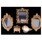 Vintage and Antique Frames, Jewelry Box, & Shell