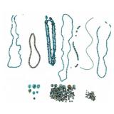 Dyed Howlite and Magnesite Bead Grouping