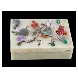 Jade Carved Trinket Box (Small Chip)