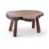 Adirondack Style Live-Edge Wooden Stool