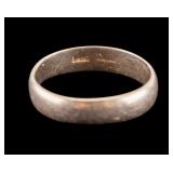 14K Gold Band w/ Makers Mark (Size 12)