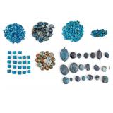 Loose Stone Beads, Mostly Blue