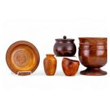 Carved and Polished Wood Vessels