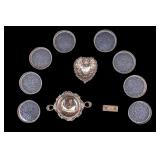 Vintage Sterling Silver Dishes, Coasters