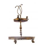 Patadora Japanned Bronze Figural Biscuit Stand