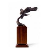Bronze Eagle Statuette, Signed S.A. Efron