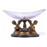 Italian Bronze and Marble Compote