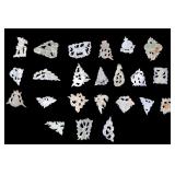 Carved White Jade Trinkets (23 Pc.)
