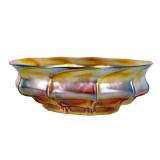 LCT Tiffany Favrile Iridescent Art Glass Bowl