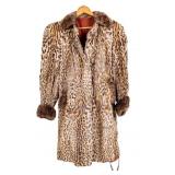 Vintage Fur Coat with Shoulder Pads