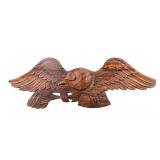 Large Carved Eagle Holding Arrows Wall Decor
