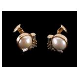 Christian Dior Faux Pearl Clip Earrings