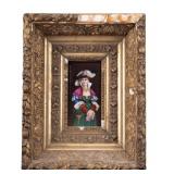 19th C Fine German Hand Painted Porcelain Plaque