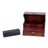 Monogrammed Jewelry Box and Mid Century Music Box
