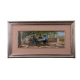 Pergolato Italian Oil on Board (Signed)