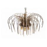 Murano Brass MCM Hanging Ceiling Light