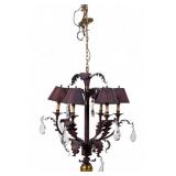Large Rustic Leaf Chandelier