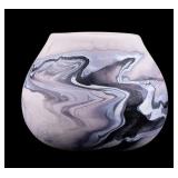 Nemadji Pottery Vase Southwest Swirling Glaze